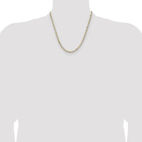 Sterling Silver And Vermeil 3.5mm Diamond-cut Rope Chain