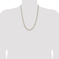 Sterling Silver And Vermeil 3.5mm Diamond-cut Rope Chain