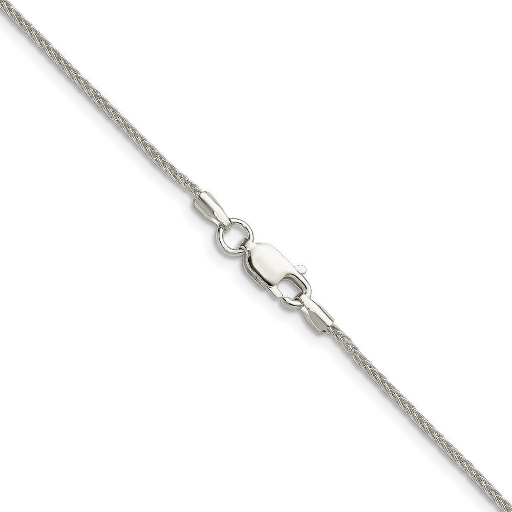 Sterling Silver 1.3mm 8 Sided D/C Double Spiga Chain