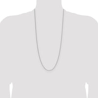 Sterling Silver 1.3mm 8 Sided D/C Double Spiga Chain
