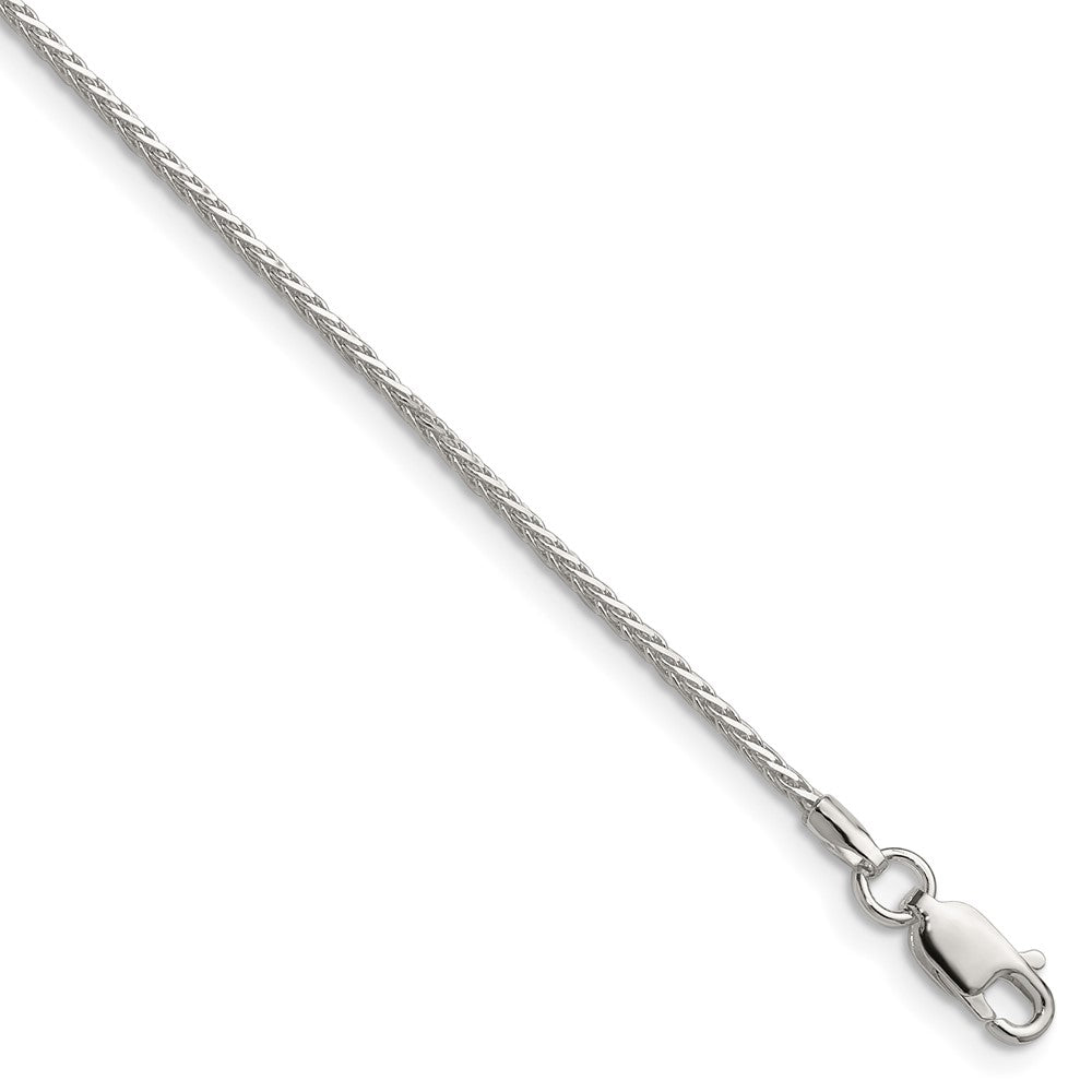 Sterling Silver 1.45mm 8 Sided D/C Double Spiga Chain