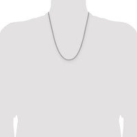 Sterling Silver 2.0mm 8 Sided D/C Double Spiga Chain