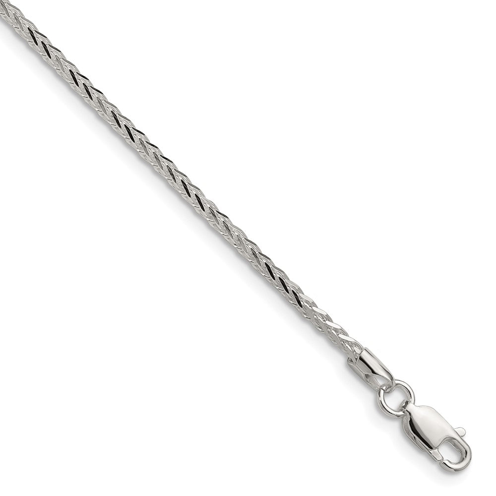 Sterling Silver 2.0mm 8 Sided D/C Double Spiga Chain