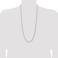 Sterling Silver 2.5mm 8 Sided D/C Double Spiga Chain