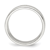 Sterling Silver 5mm Design Edge Band