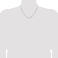 Sterling Silver Rhodium-plated 2.0mm D/C Forzantine Chain