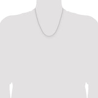 Sterling Silver Rhodium-plated 2.0mm D/C Forzantine Chain