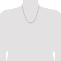 Sterling Silver Rhodium-plated 3.15mm D/C Forzantine Chain