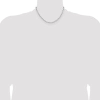 Sterling Silver Rhodium-plated 3.85mm D/C Forzantine Chain