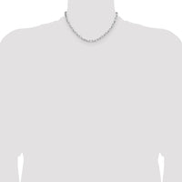 Sterling Silver Rhodium-plated 4.65mm D/C Forzantine Chain