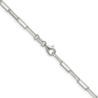 Sterling Silver 3.1mm D/C Paperclip Chain
