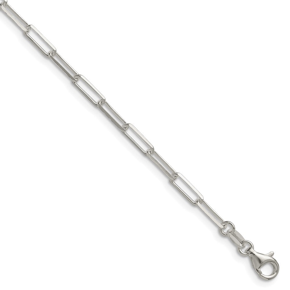 Sterling Silver 3.1mm D/C Paperclip Chain