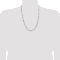 Sterling Silver 4.4mm D/C Paperclip Chain