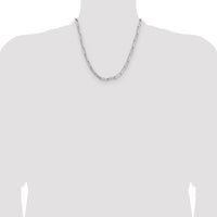 Sterling Silver 5.5mm D/C Paperclip Chain