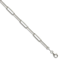 Sterling Silver 5.5mm D/C Paperclip Chain