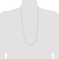 Sterling Silver 1.3mm Solid Rope Chain