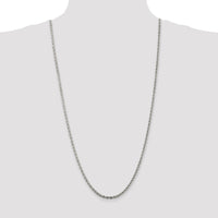 Sterling Silver 3mm Solid Rope Chain