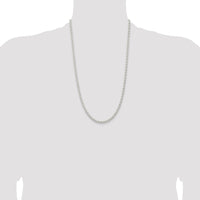 Sterling Silver 4.5mm Solid Rope Chain
