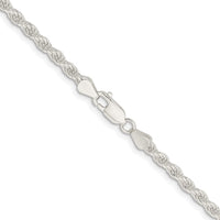 Sterling Silver Rhodium-plated 4.5mm Solid Rope Chain