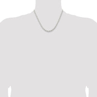 Sterling Silver 5mm Solid Rope Chain