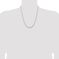 Sterling Silver 5mm Solid Rope Chain