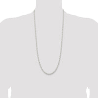 Sterling Silver 5mm Solid Rope Chain