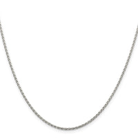 Sterling Silver 1.5mm Diamond-cut Spiga Chain w/2in ext.