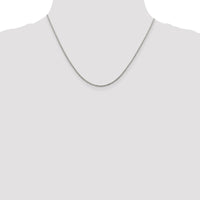 Sterling Silver Rhodium-plated 1.5mm Diamond-Cut Spiga Chain