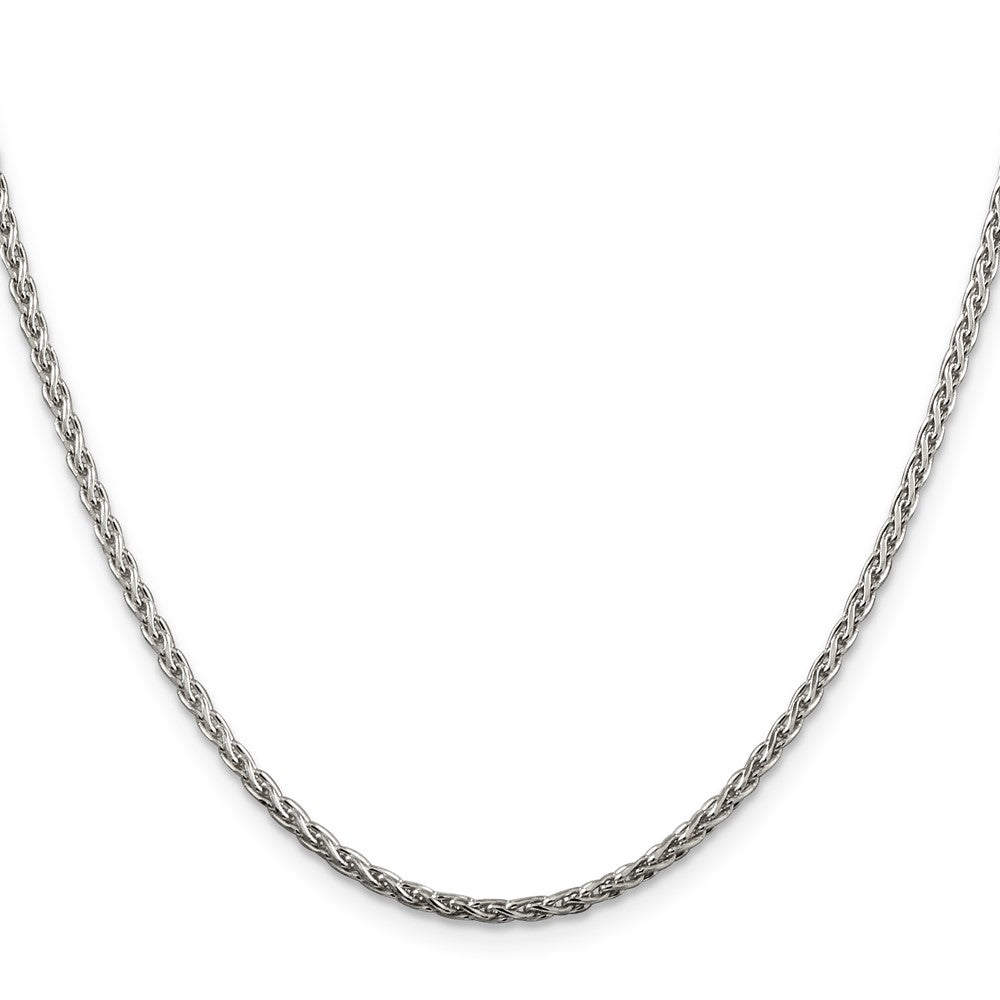 Sterling Silver 2mm Diamond-cut Spiga Chain