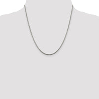 Sterling Silver 2mm Diamond-cut Spiga Chain