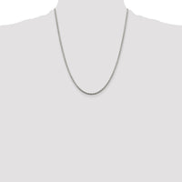 Sterling Silver 2mm Diamond-cut Spiga Chain w/4in ext.