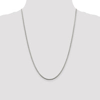 Sterling Silver 2mm Diamond-cut Spiga Chain