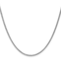 Sterling Silver 2.1mm Diamond-cut Square Spiga Chain