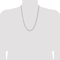 Sterling Silver 2.1mm Diamond-cut Square Spiga Chain