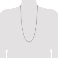 Sterling Silver 2.1mm Diamond-cut Square Spiga Chain