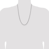 Sterling Silver 2.5mm Diamond-cut Square Spiga Chain