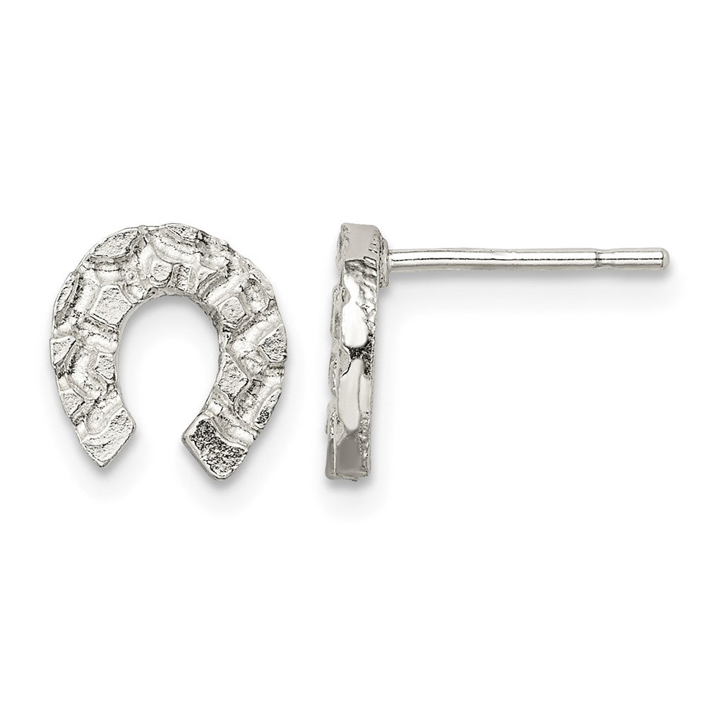 Sterling Silver Horseshoe Mini Earrings