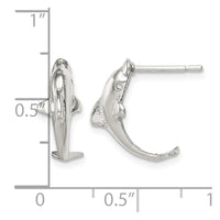 Sterling Silver Dolphin Mini Earrings