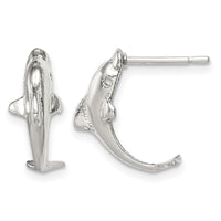 Sterling Silver Dolphin Mini Earrings