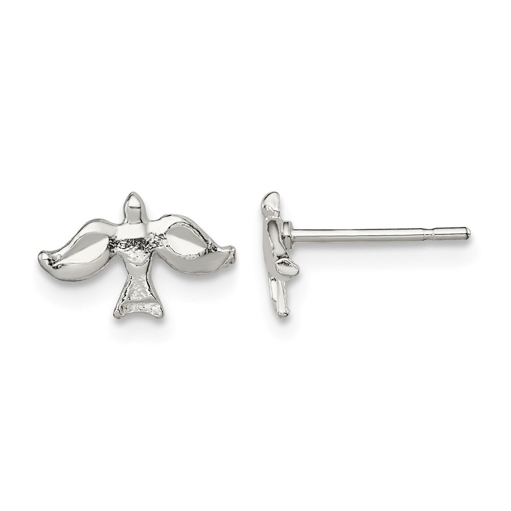 Sterling Silver Dove Mini Earrings