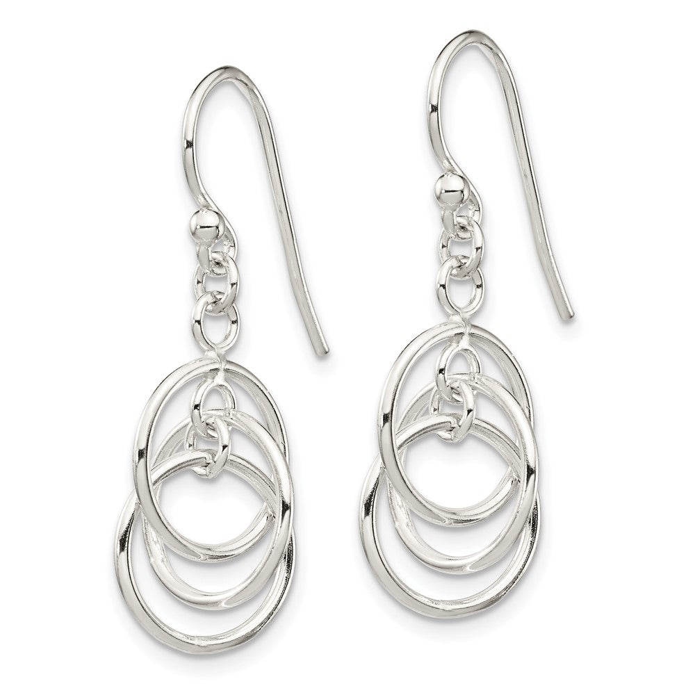 Sterling Silver Polished Dangle Earrings