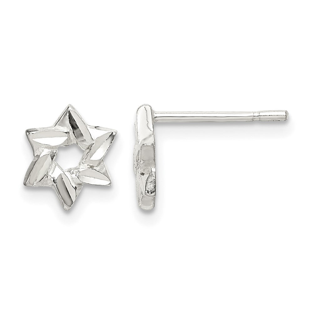 Sterling Silver Star Earrings