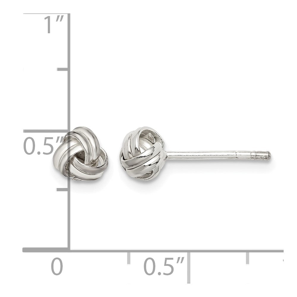 Sterling Silver Knot Post Earrings