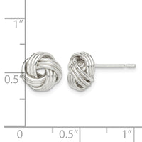 Sterling Silver Love Knot Post Earrings