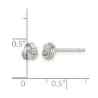 Sterling Silver Love Knot Post Earrings