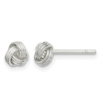 Sterling Silver Love Knot Post Earrings