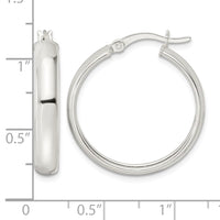 Sterling Silver Polished Hoop Earrings