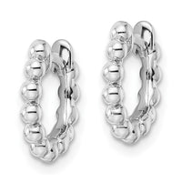 Sterling Silver RH Beaded Hoop Earrings