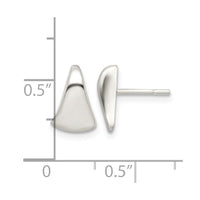 Sterling Silver Polished Fancy Wedge-shaped Post Earrings