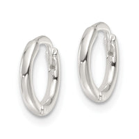Sterling Silver Polished Hinged Hoop Earrings